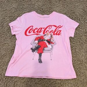 Vintage looking Coca Cola Santa Claus Graphic Shirt